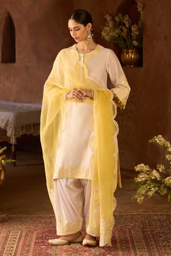 Sheetal Batra Hani Silk Chanderi Kurta Set 