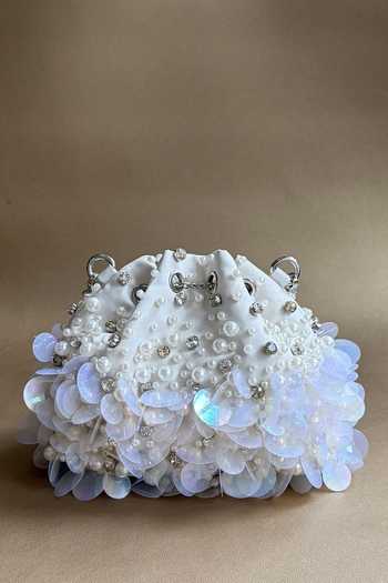 Plode Cloud Embellished Bucket Bag 
