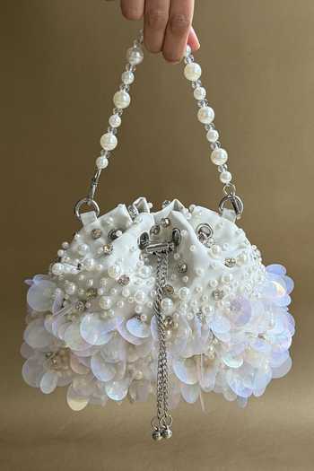 Plode Cloud Embellished Bucket Bag 