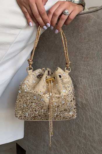 Plode Starlit Embellished Bucket Bag 