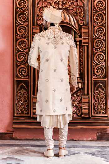 Yajy By Aditya Jain Darbaar Embroidered Sherwani Set 