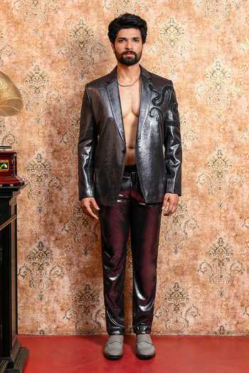 Yajy By Aditya Jain Naag Bilash Embroidered Blazer & Pant Set 