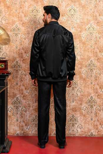 Yajy By Aditya Jain Raatriwaaj Cutdana Embellished Bomber Jacket 