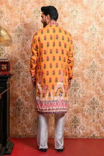 Yajy By Aditya Jain Boish Aura Printed Kurta & Pant Set 
