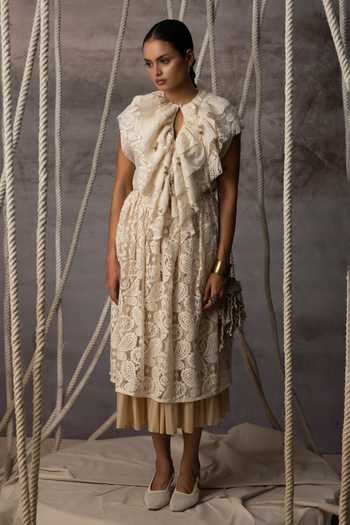 Kritika Murarka Stripe Pattern Layered Skirt 