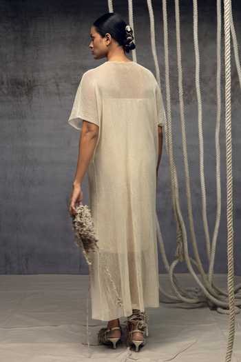 Kritika Murarka Open Mesh Embroidered Kaftan 