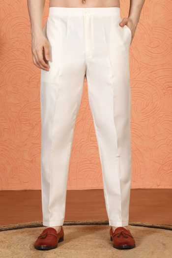 Shop_Aham-Vayam_Grey Cotton Embroidered Kurta And Pant Set 