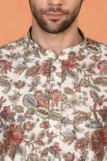 Buy Aham-Vayam Multi Color Cotton Printed Kurta And Pant Set Buy_Aham-Vayam_Multi Color Cotton Printed Kurta And Pant Set