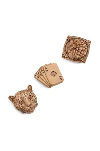 Buy_Cosa Nostraa_Gold Midnight Instinct Combo Button Covers - Set Of 3 _Online_at_Aza_Fashions