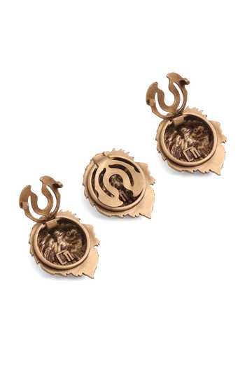 Buy_Cosa Nostraa_Gold Superb Simba Button Covers - Set Of 3 _Online_at_Aza_Fashions