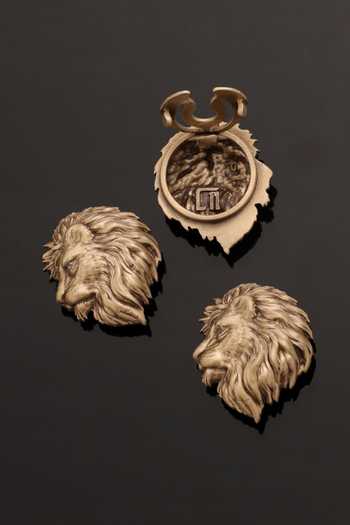 Cosa Nostraa Superb Simba Button Covers - Set of 3 