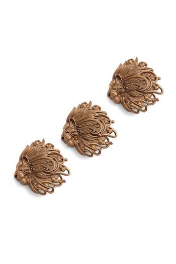 Buy_Cosa Nostraa_Gold Superb Simba Button Covers - Set Of 3 _Online_at_Aza_Fashions