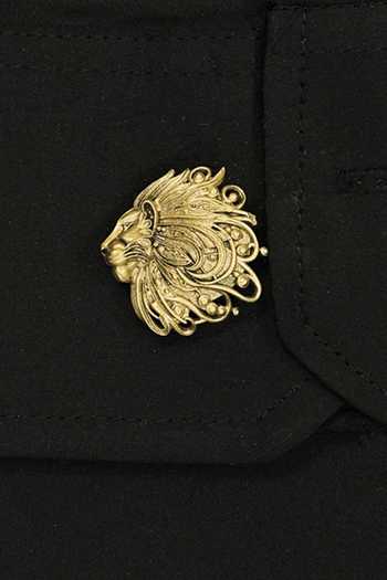 Shop_Cosa Nostraa_Gold Superb Simba Button Covers - Set Of 3 _Online_at_Aza_Fashions
