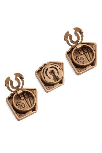 Buy_Cosa Nostraa_Gold Aces Rule Button Covers - Set Of 3 _Online_at_Aza_Fashions