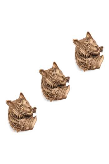 Shop_Cosa Nostraa_Gold Majestic Guardian Button Covers - Set Of 3 _Online_at_Aza_Fashions