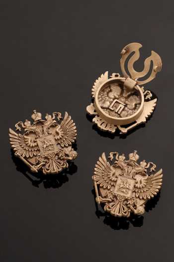 Cosa Nostraa State Emblem Button Covers - Set of 3 