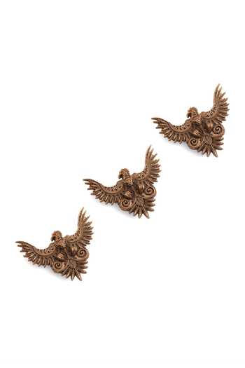 Buy_Cosa Nostraa_Gold Jwala-e-jung Button Covers - Set Of 3 _Online_at_Aza_Fashions