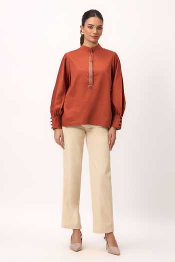 Ruchi Marodia Shami Whisper Cotton Satin Shirt 