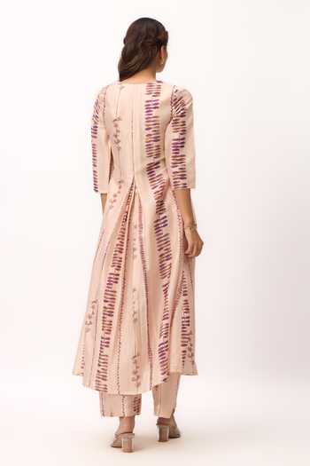 Ruchi Marodia Watercolor Stripe Print Kurta Set 
