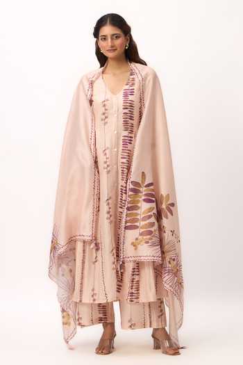 Ruchi Marodia Watercolor Stripe Print Kurta Set 