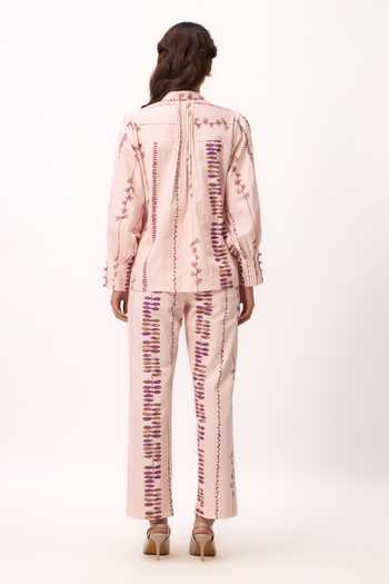 Ruchi Marodia Stripe Print Shirt & Pant Set 