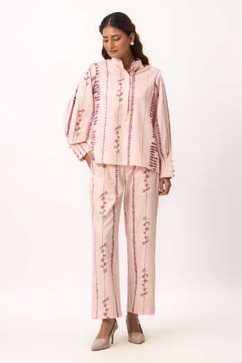 Ruchi Marodia Stripe Print Shirt & Pant Set 