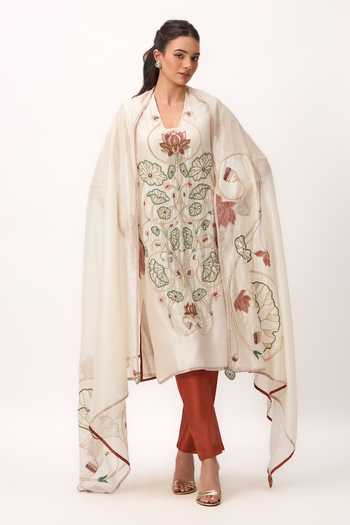 Ruchi Marodia Lotus Bloom Jaal Kurta Set 