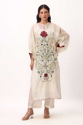 Ruchi Marodia Lotus Jaal Kurta & Pant Set 
