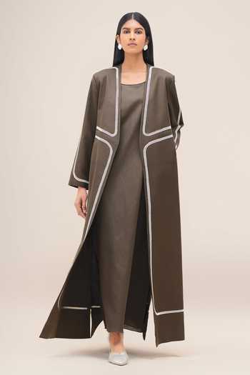 Ampm Ravida Cotton Linen Abaya & Dress Set 
