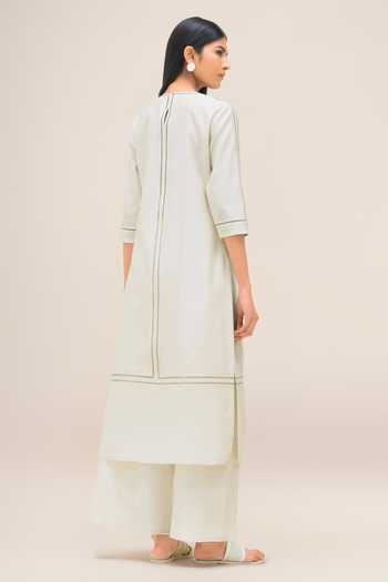 Ampm Aranya Chanderi Kurta Palazzo Set 
