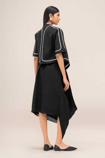 Ampm Finch Linen Oversized Lapel Jacket