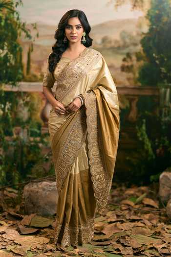 Samyukta Singhania Banarsi Tissue Saree & Blouse Set 