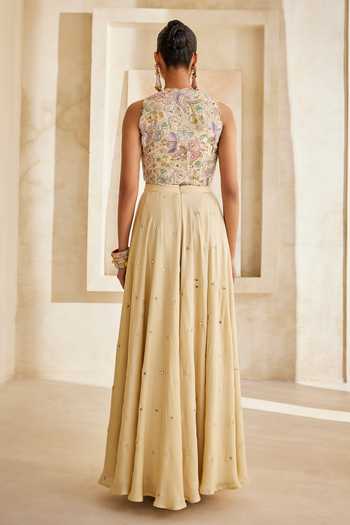 Anu Pellakuru Gulnaar Embroidered Waistcoat & Palazzo Set 