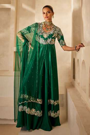 Anu Pellakuru Mehra Embroidered Anarkali Set 