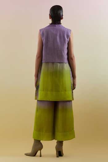 Clos Gliss Printed Jacket Palazzo Set 