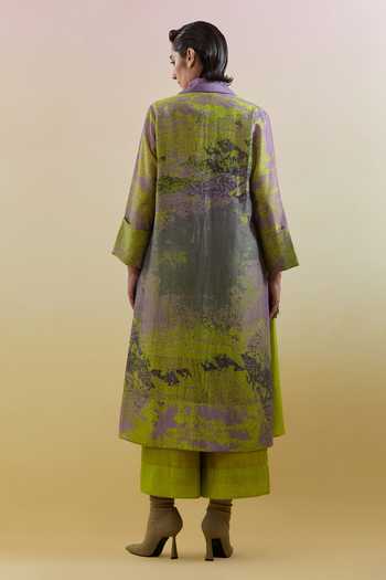 Clos Gliss Printed Jacket Palazzo Set 