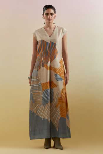 Clos Abstract Print Jumpsuit 