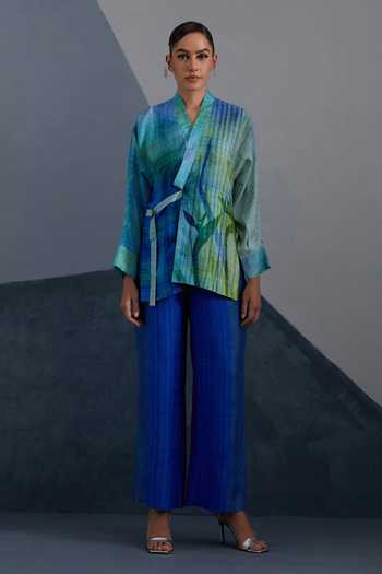 Clos Cascade Oceanic Teal Jacket & Pant Set 