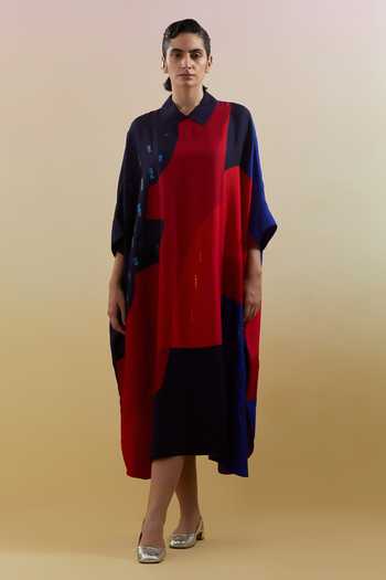 Clos Zenith Navy & Red Kaftan 