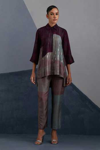 Clos Omen Print Shirt & Pant Set 