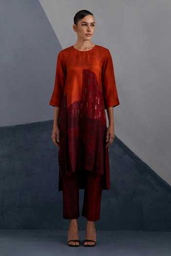 Clos Omen Print Kurta & Pant Set 