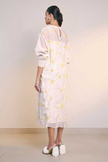 Ilk Off White Beam Dress 