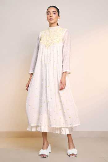 Ilk Off White Flicker Dress 