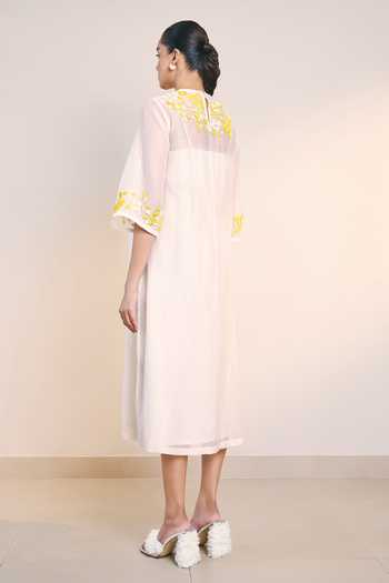 Ilk Off White Orchard Dress 