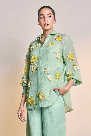 Ilk Sea Green Prairie Shirt 