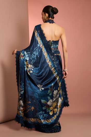 Neha Khullar Floral Pattern Saree With Blouse 