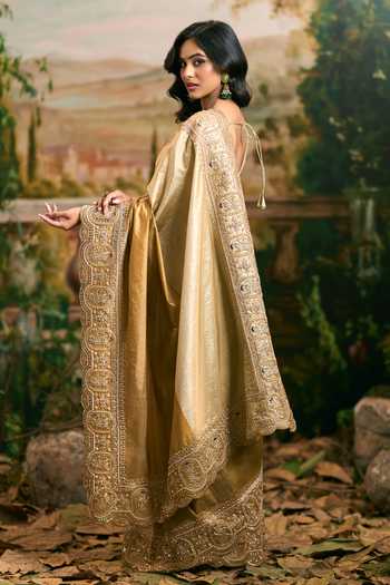 Samyukta Singhania Banarsi Tissue Saree & Blouse Set 