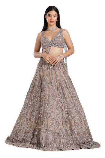 Mehar Hand Embroidered Blouse & Lehenga Set 