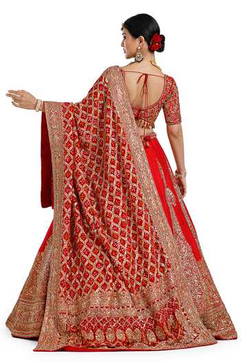 Mehar Hand Embroidered Bridal Lehenga Set 