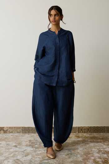 Rhua Aira Linen Kurta & Salwar Set